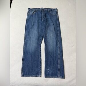 Wrangler Retro Jeans Mens 38x30 Blue Relaxed Boot Bootcut Mid Rise Medium Wash‎
